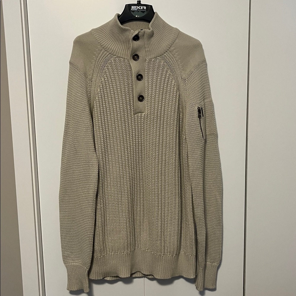 Guess Beige Turtleneck Sweater